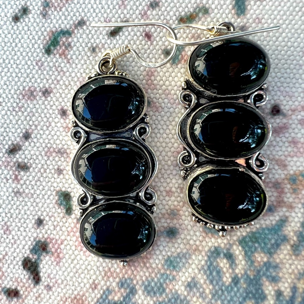 Black Onyx Earrings